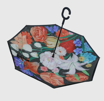 Upside Down Umbrella- Multi Floral