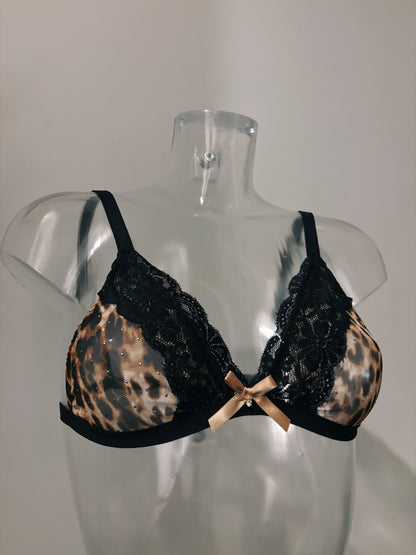 Wild Love Leopard Print Lingerie Set