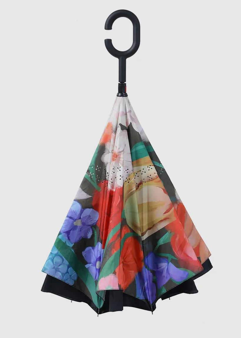 Upside Down Umbrella- Multi Floral