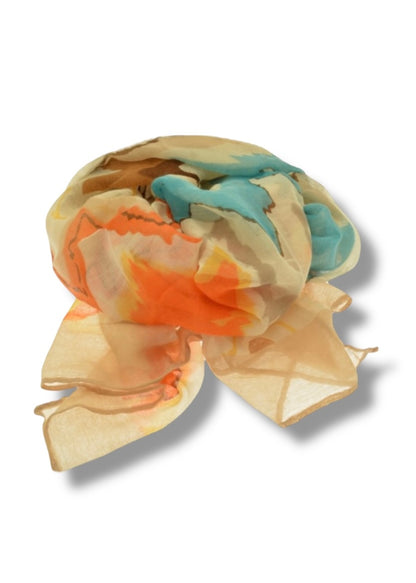 Tropical Printed Lightweight Scarf