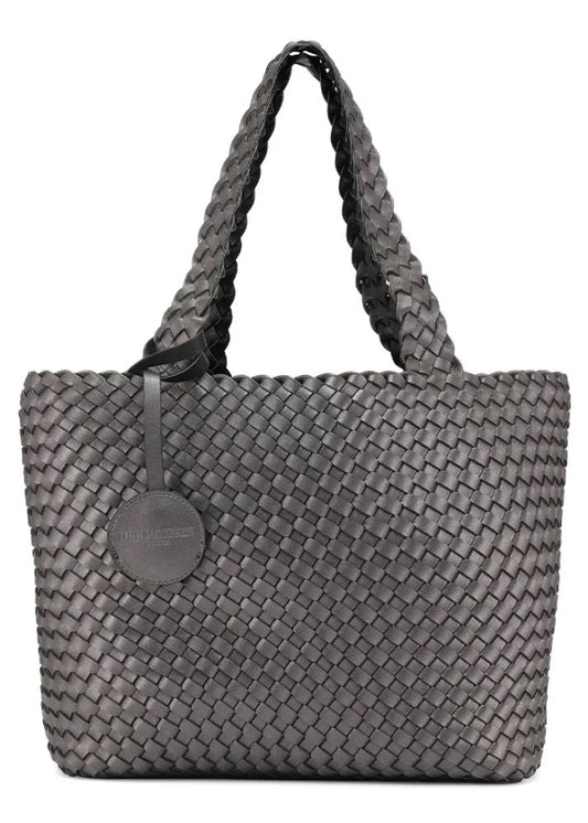 Ilse Jacobsen Reversible Tote Bag- Black/Metal